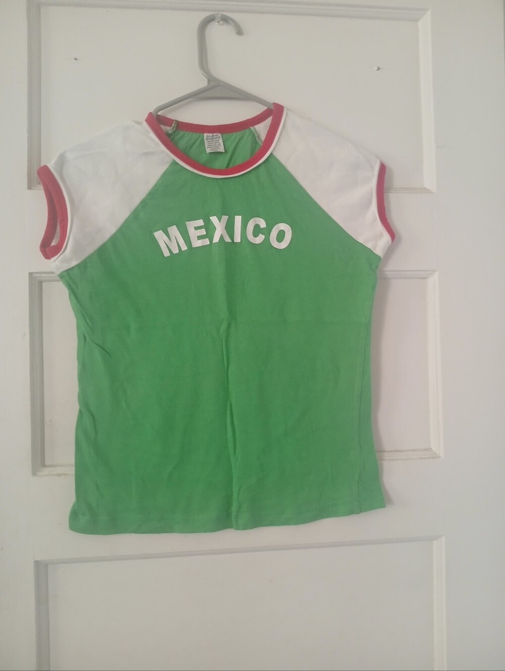 Mexico Green & White Girls' Raglan Tee